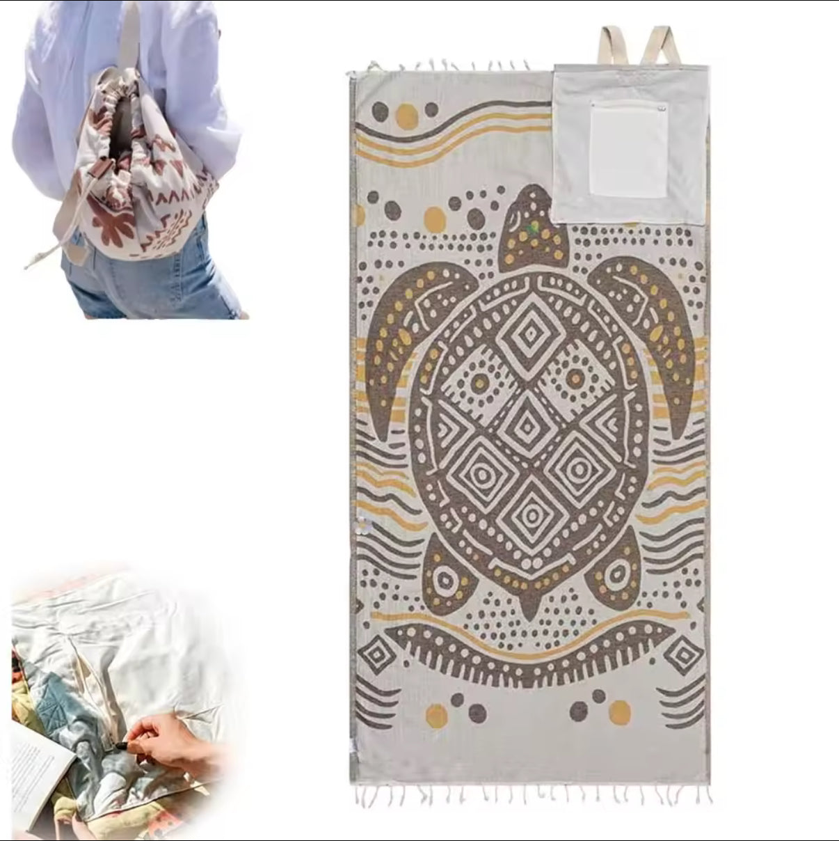 The Original 2 in 1 BeachBag Towel Bag